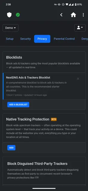 Screenshot 3 von NextDNS Manager