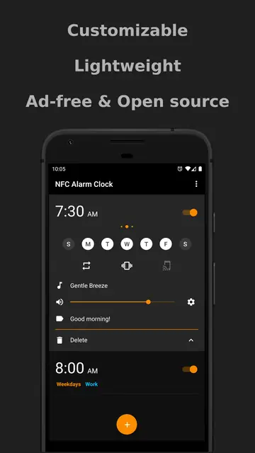 Screenshot 1 of NFC Alarm Clock