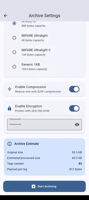 Screenshot 4 of NFC Archiver