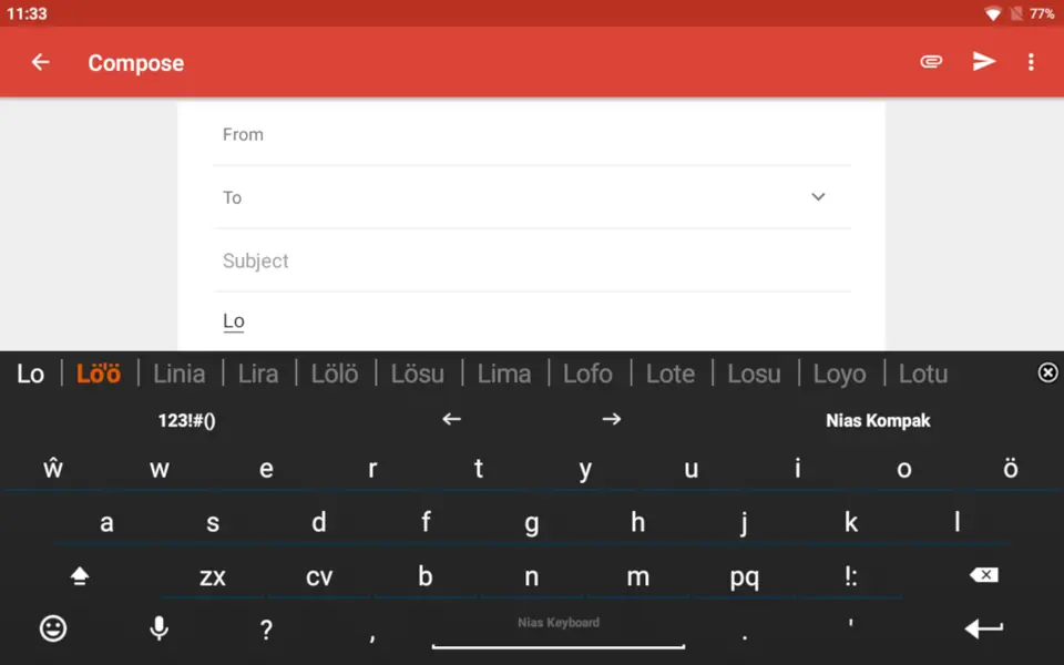 Screenshot 1 von Nias for AnySoftKeyboard