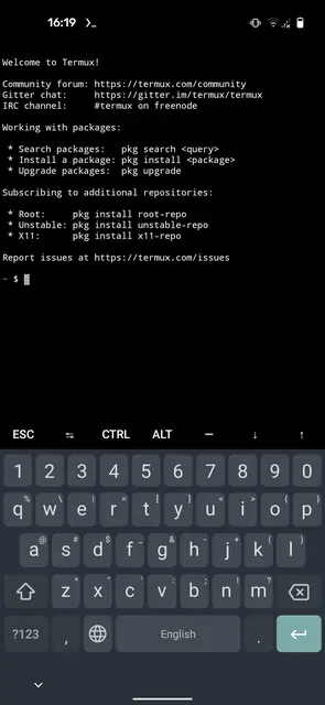 Screenshot 1 of Nix-on-Droid