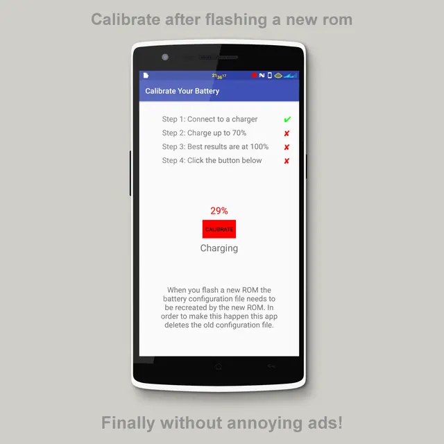 Screenshot 1 of NoAd Battery Calibrator [ROOT]