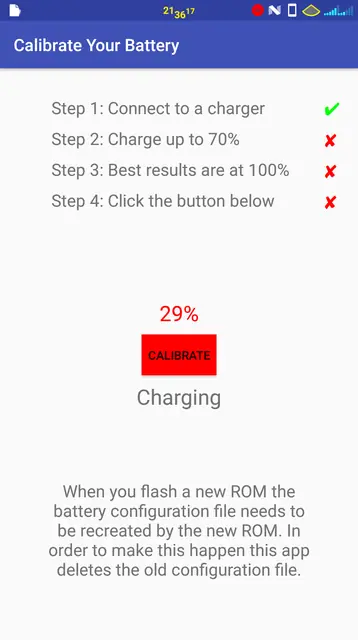 Screenshot 2 of NoAd Battery Calibrator [ROOT]