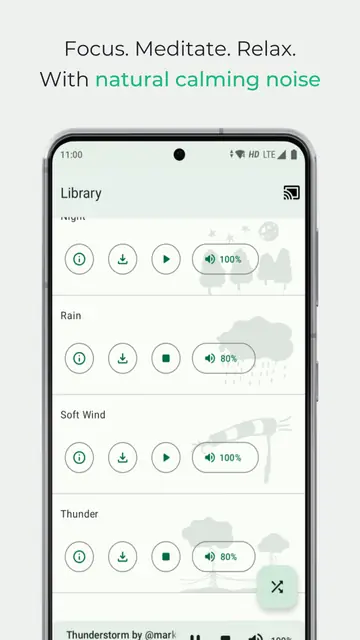 Screenshot 1 of Noice: Natural calming noise