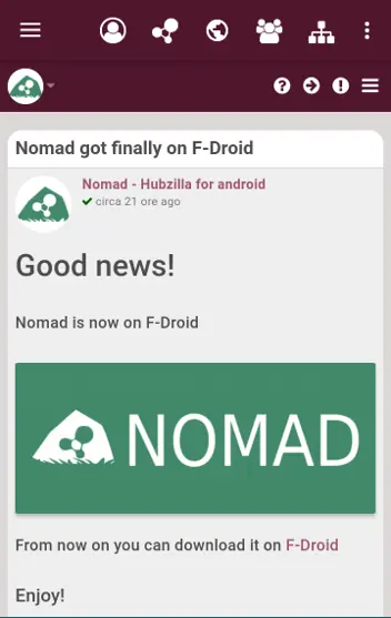 Screenshot 2 von Nomad - Hubzilla for Android