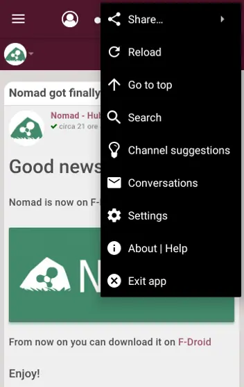 Screenshot 4 von Nomad - Hubzilla for Android