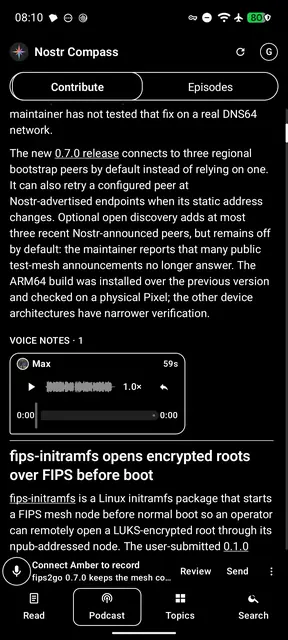 Screenshot 2 of Nostr Compass