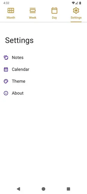 Screenshot 1 of Note Calendar