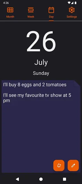 Screenshot 2 of Note Calendar