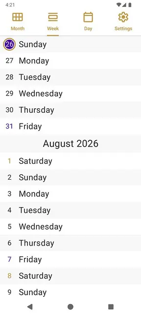 Screenshot 3 of Note Calendar