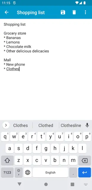 Screenshot 2 of Notepad
