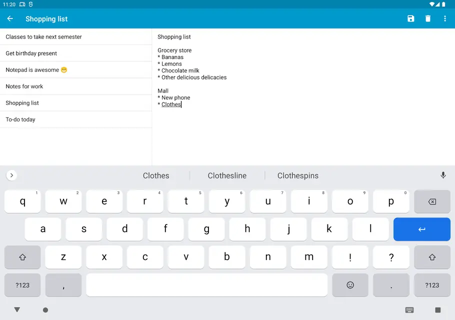 Screenshot 4 of Notepad