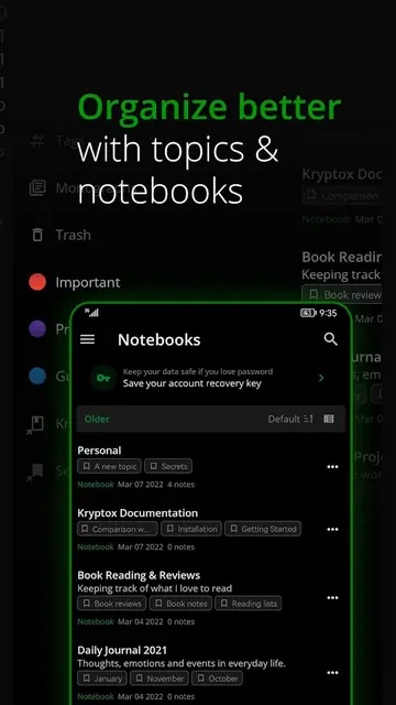 Screenshot 3 von Notesnook - Private notes app