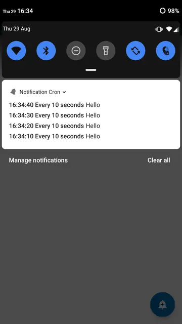 Screenshot 2 von Notification Cron