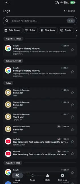 Screenshot 2 of Notification Vault