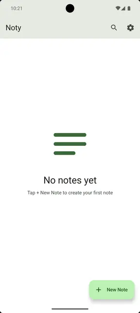 Screenshot 1 of Noty - Notes in Notification
