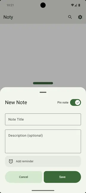 Screenshot 2 of Noty - Notes in Notification