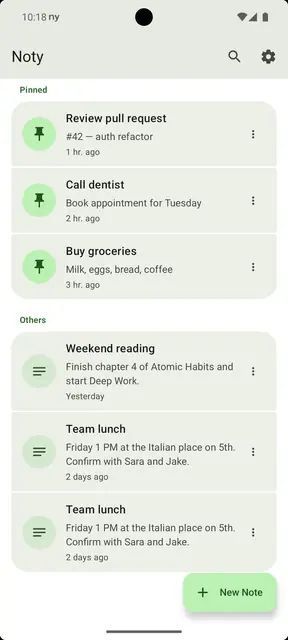 Screenshot 3 of Noty - Notes in Notification