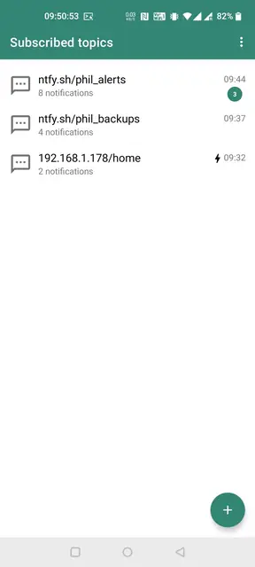 Screenshot 1 of ntfy - PUT/POST to your phone