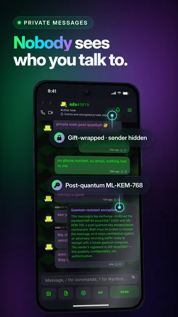 Screenshot 4 von Nymchat - Geohash Mesh Chat