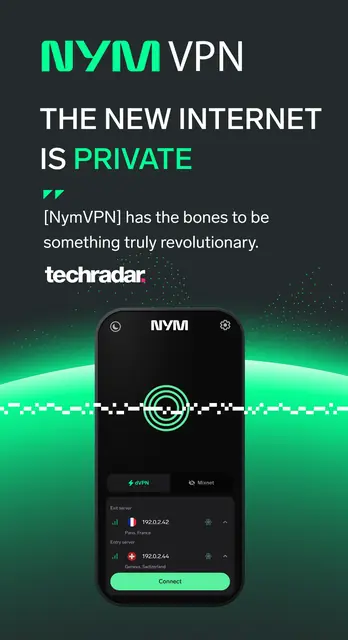 Screenshot 1 of NymVPN – Anonymous No-Log VPN