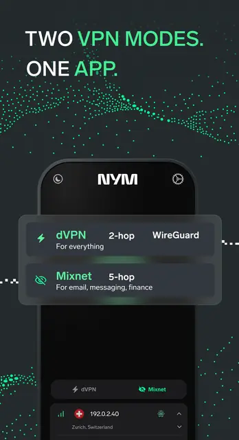 Screenshot 2 of NymVPN – Anonymous No-Log VPN
