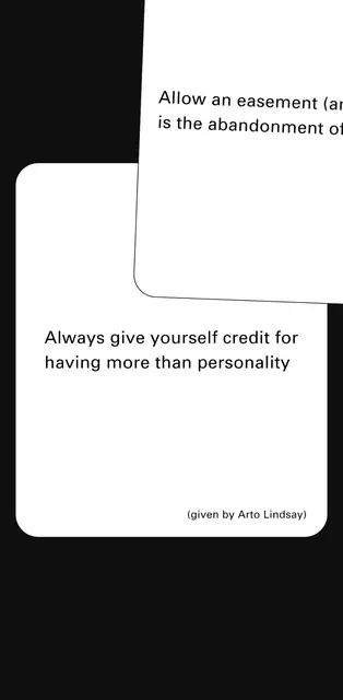 Screenshot 3 von Oblique Strategies