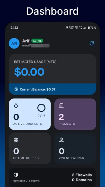 Screenshot 2 von OceanNex for DigitalOcean