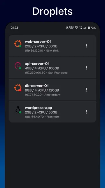 Screenshot 3 von OceanNex for DigitalOcean