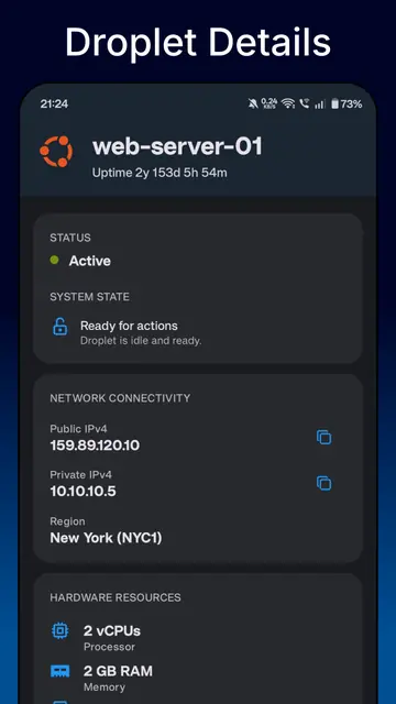 Screenshot 4 von OceanNex for DigitalOcean