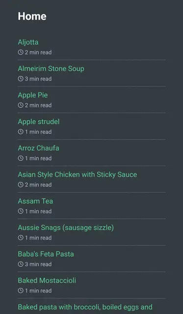 Screenshot 1 von Offline Cook Book