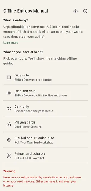 Screenshot 1 of Offline Entropy Manual