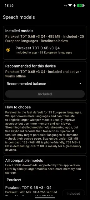 Screenshot 2 von Offline Speech to Text (OSTT)
