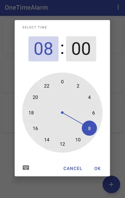 Screenshot 2 of OneTimeAlarm