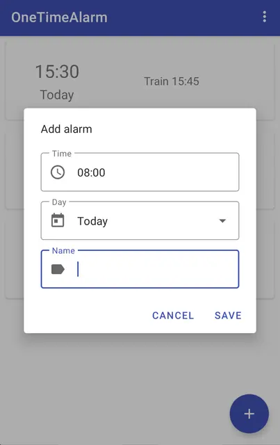 Screenshot 3 of OneTimeAlarm