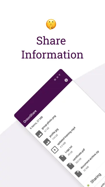 Screenshot 1 von OnionShare