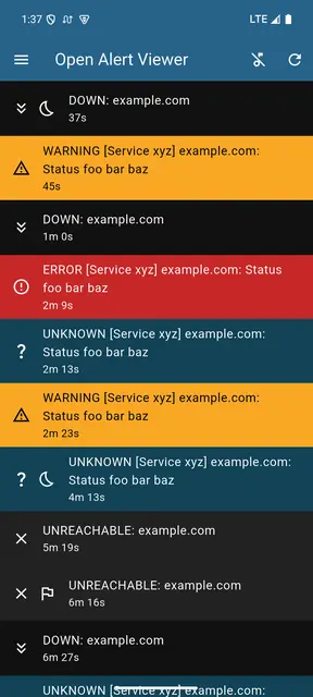 Screenshot 1 von Open Alert Viewer
