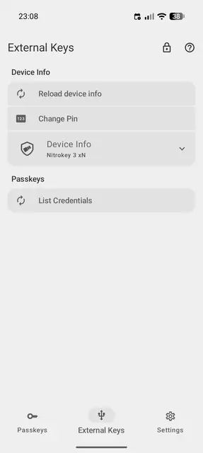 Screenshot 2 of Open Passkey Authenticator