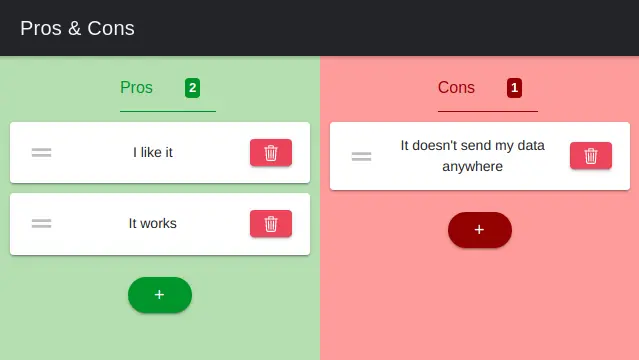 Screenshot 2 von Open Pros & Cons