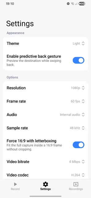 Screenshot 2 of Open Recorder