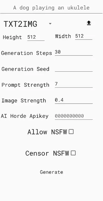 Screenshot 1 von Open Stable Diffusion