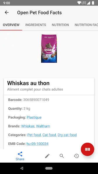 Screenshot 2 von OpenBeautyFacts
