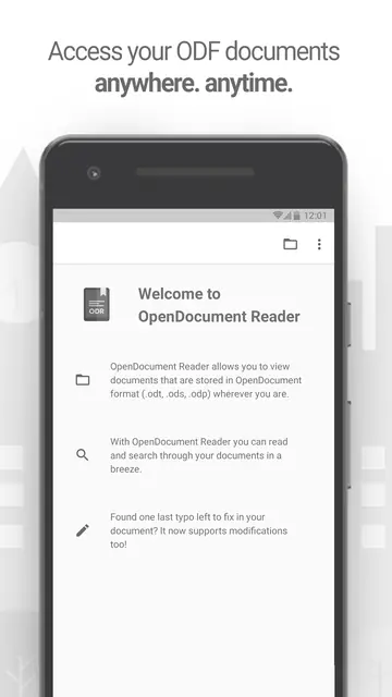 Screenshot 1 of OpenDocument Reader