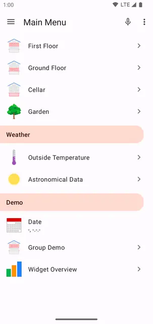 Screenshot 1 von openHAB