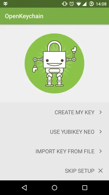 Screenshot 1 of OpenKeychain: Easy PGP
