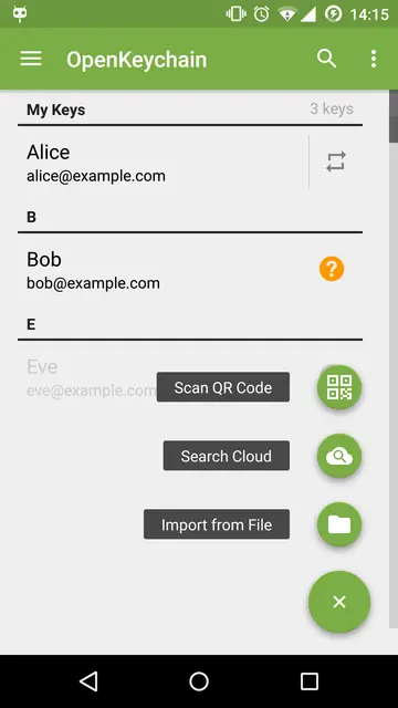 Screenshot 3 of OpenKeychain: Easy PGP