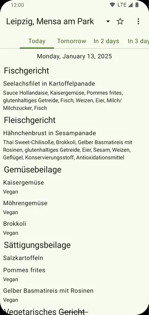 Screenshot 1 of OpenMensa