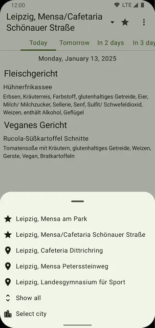 Screenshot 2 of OpenMensa