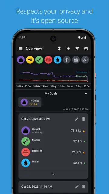 Screenshot 1 von openScale