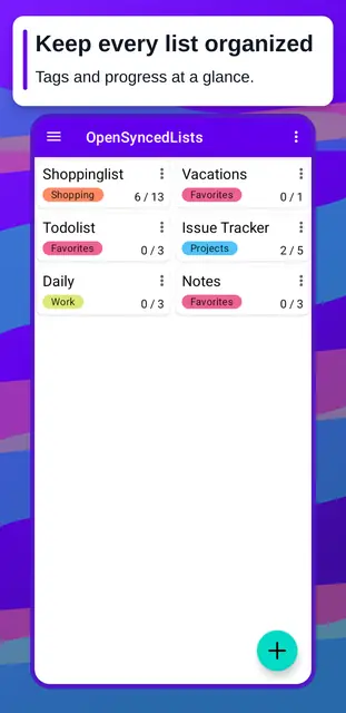 Screenshot 2 von OpenSyncedLists
